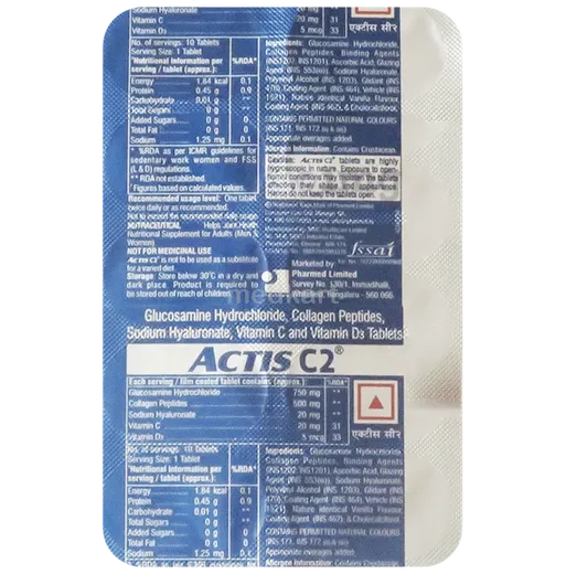 actis c2 tablet 10's